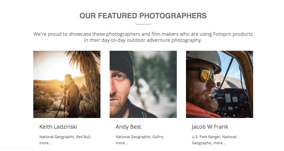 Fotógrafos destacados de Fotopro